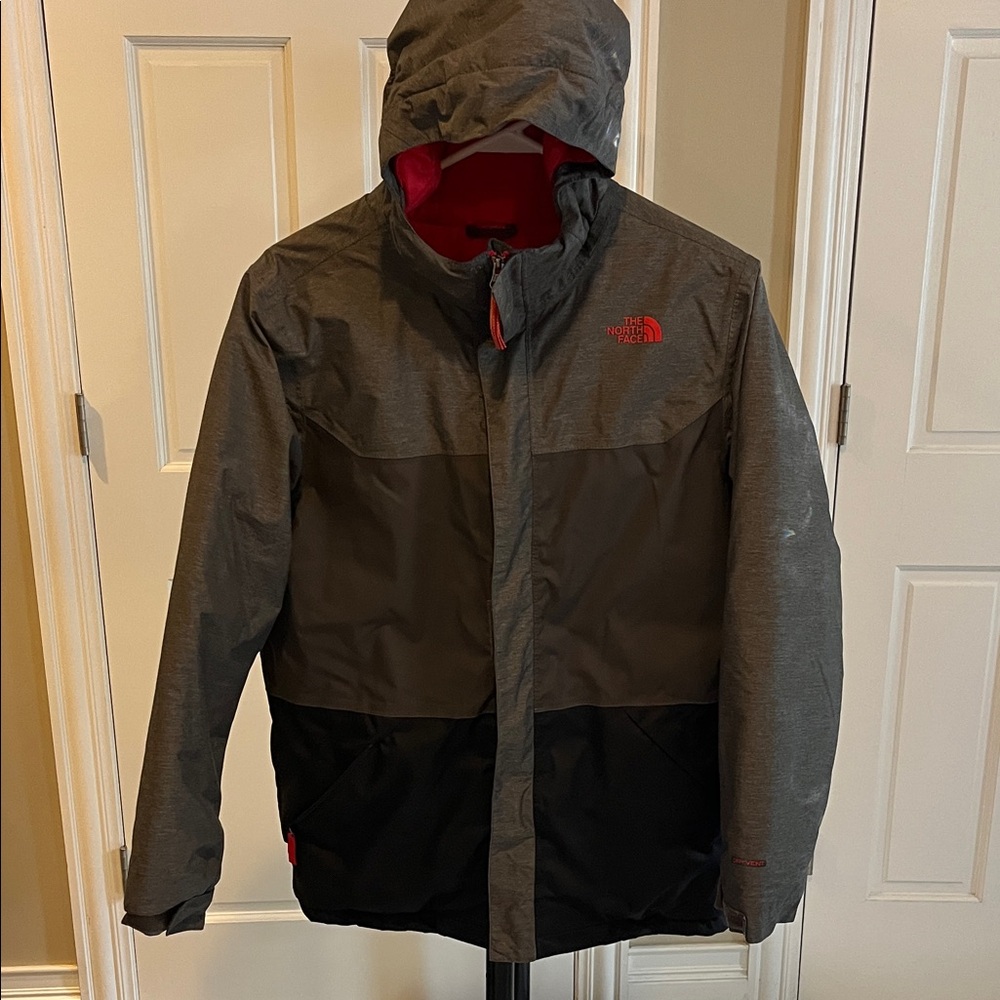 The North Face Kids dry vent Gray and Black Performance Jacket